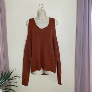 Peekaboo shoulder sweater